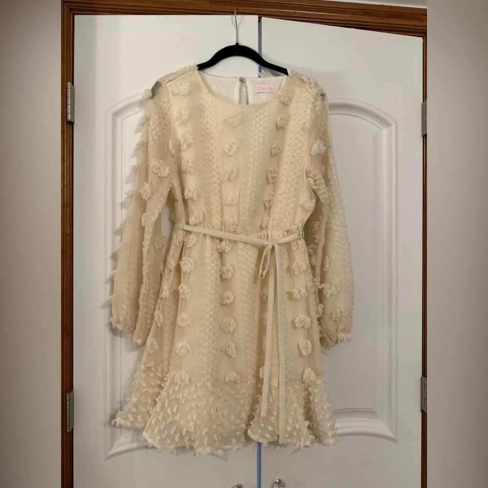 Cream Pink Lily dress